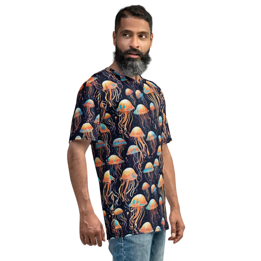 Luminous Current on Men's Crew Neck T-Shirt — Right