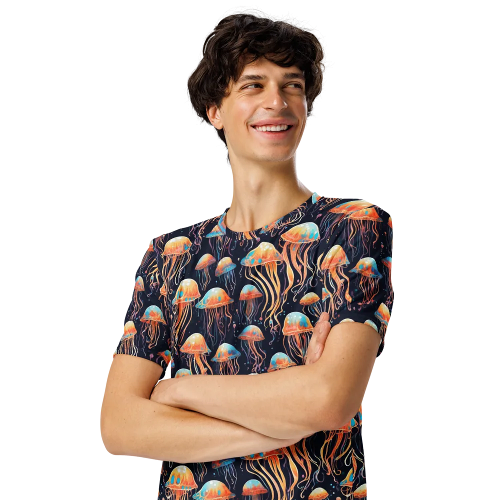 Luminous Current on Men's Crew Neck T-Shirt — Left Front