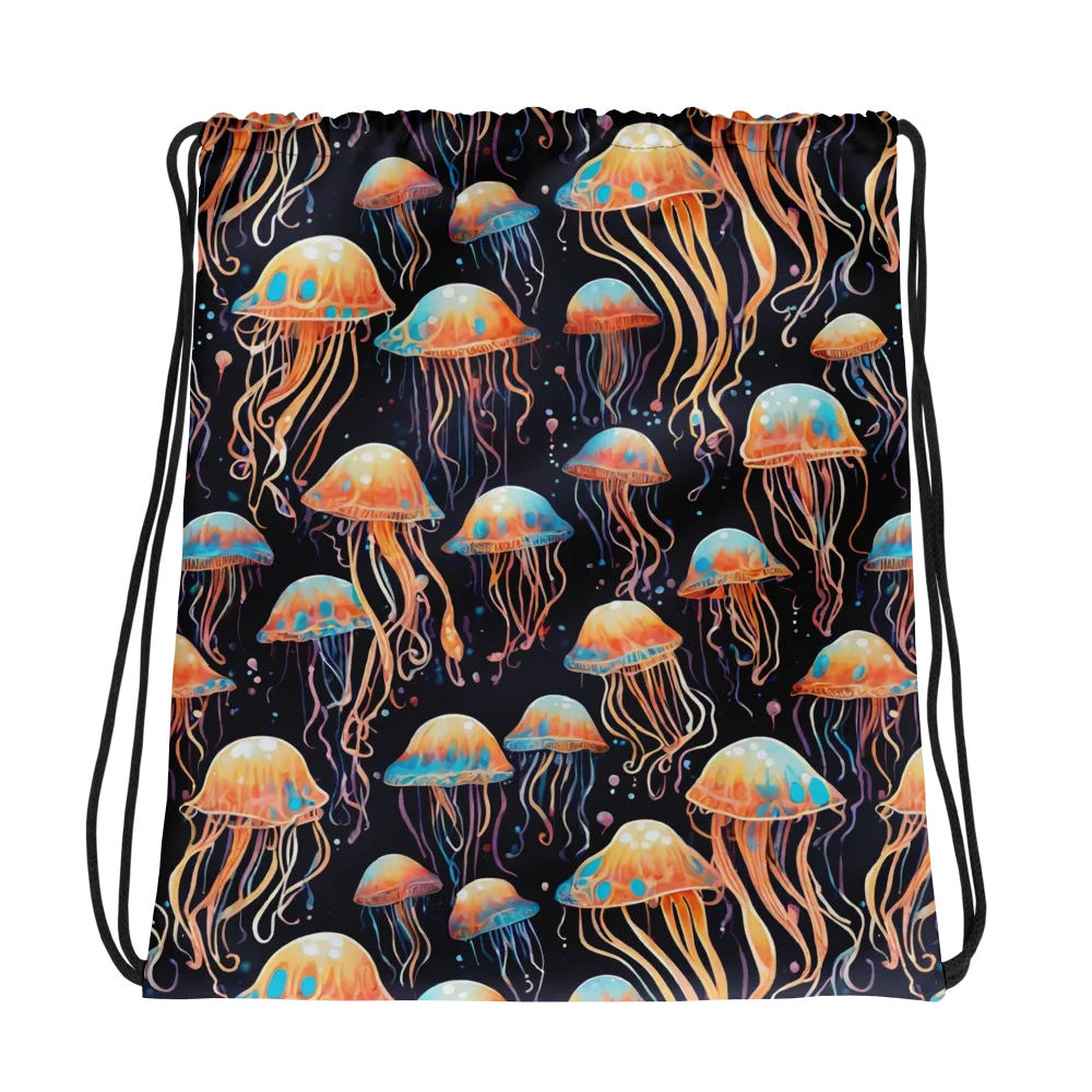 Luminous Current on Drawstring Bag — Photo
