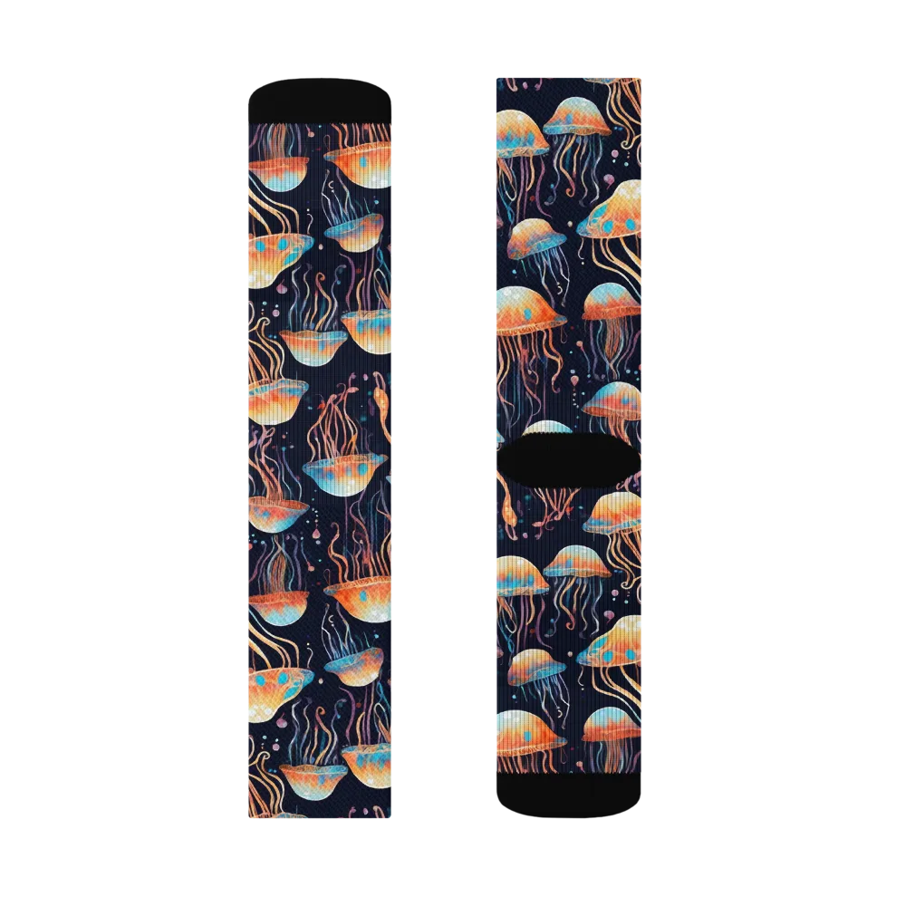 Luminous Current on Socks — Right Sock