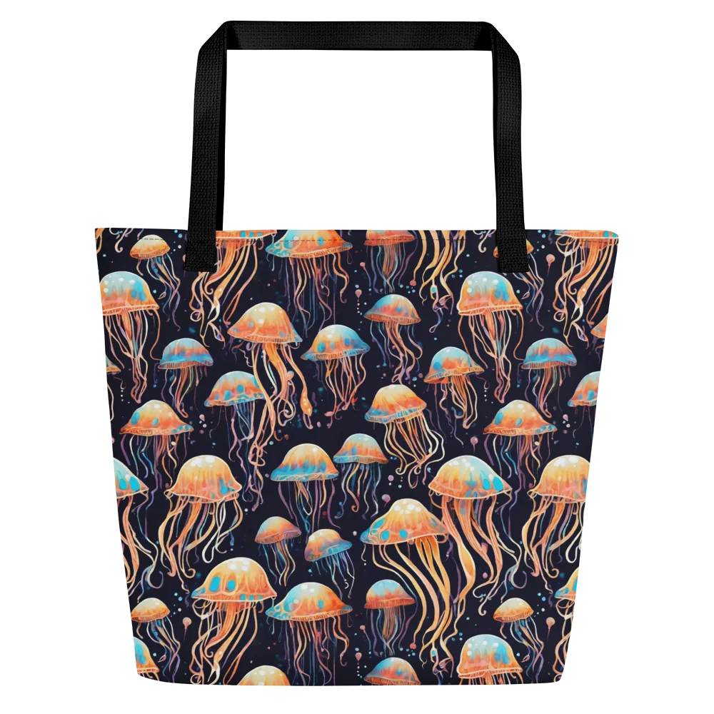 Luminous Current on Large Tote Bag W/ Pocket — Front