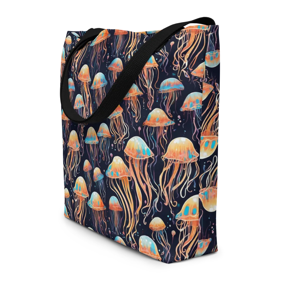 Luminous Current on Large Tote Bag W/ Pocket — Front