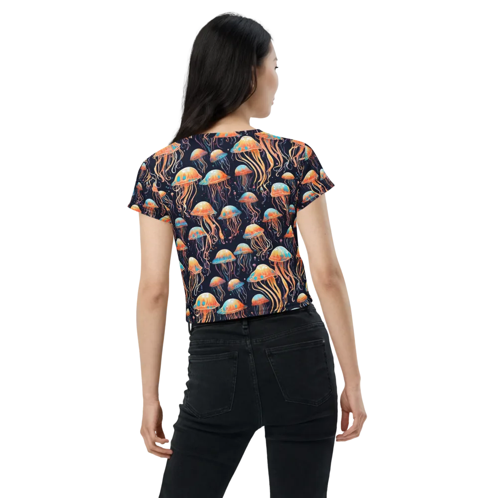 Luminous Current on Crop Tee — Back