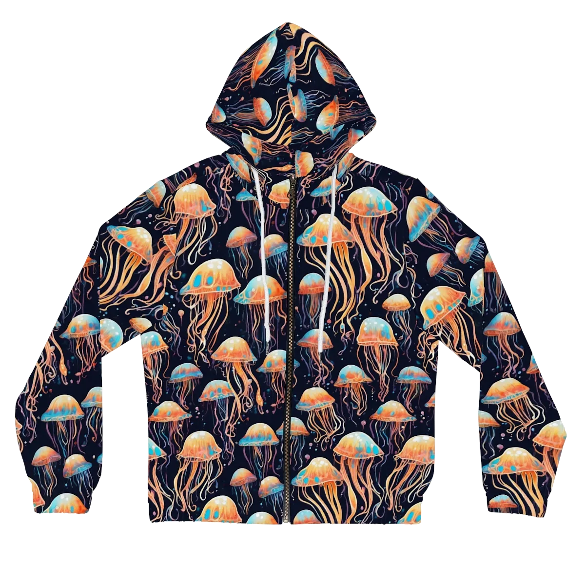 Luminous Current on Women's Full-Zip Hoodie — Front