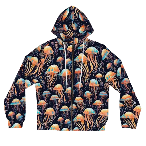 Luminous Current on a Women's Full-Zip Hoodie