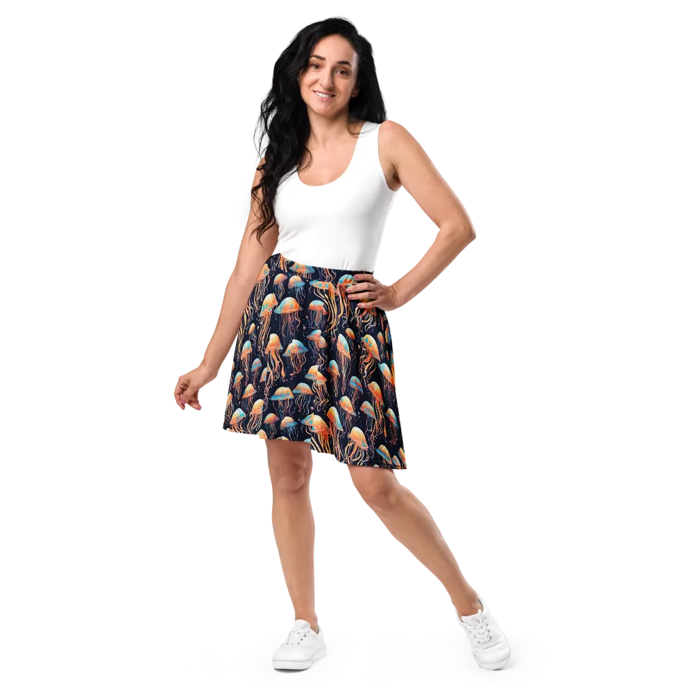 Luminous Current on Skater Skirt — Front