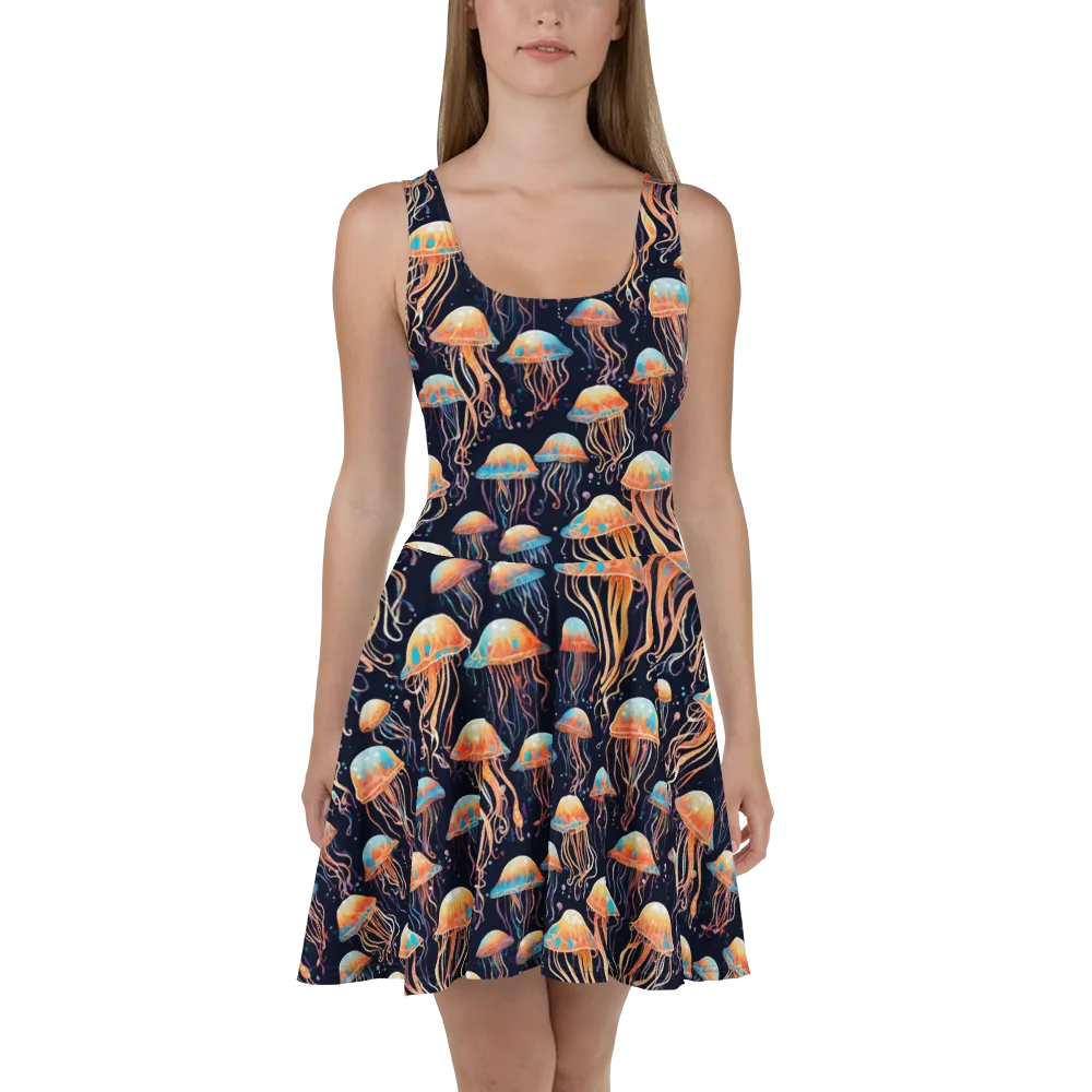 Luminous Current on Skater Dress — Front