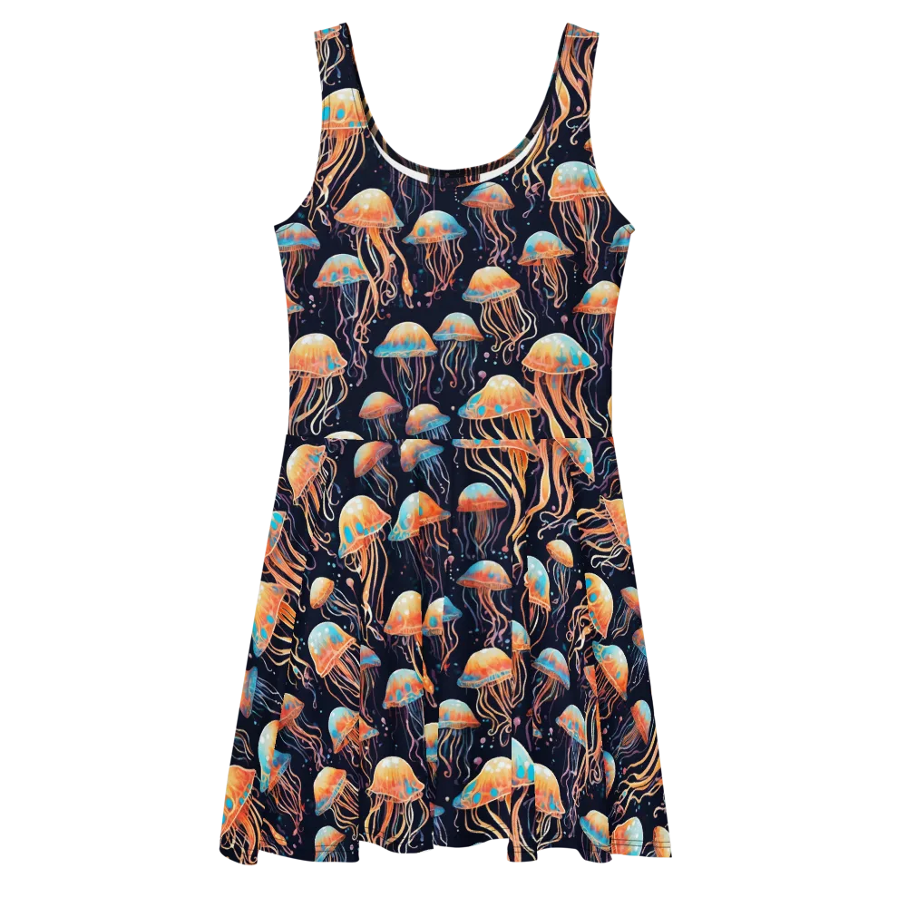 Luminous Current on Skater Dress — Front