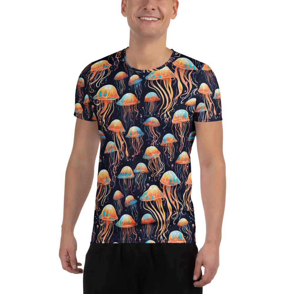 Luminous Current on Men's Athletic T-Shirt — Front