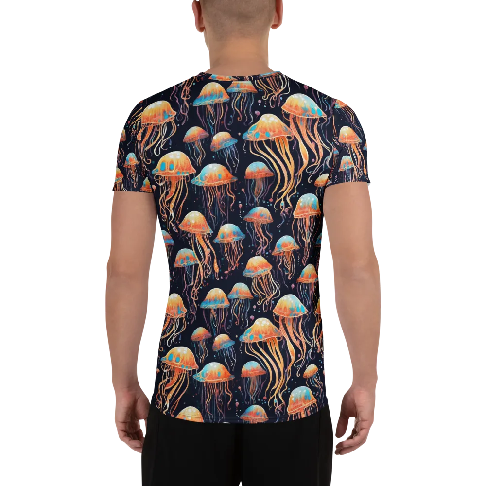 Luminous Current on Men's Athletic T-Shirt — Back