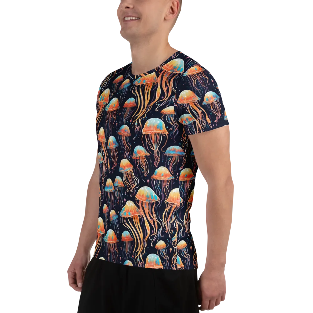 Luminous Current on Men's Athletic T-Shirt — Left