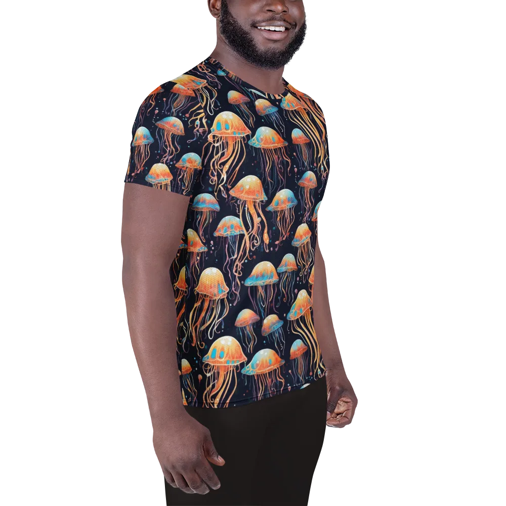 Luminous Current on Men's Athletic T-Shirt — Right