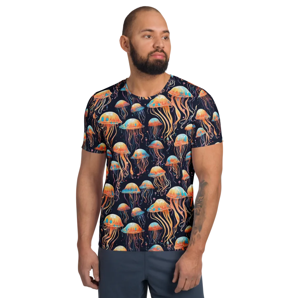 Luminous Current on Men's Athletic T-Shirt — Front