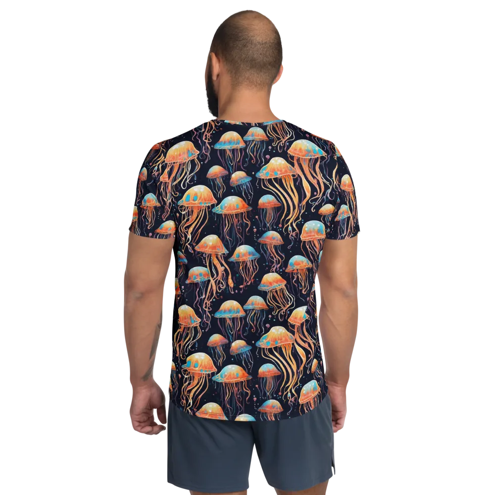Luminous Current on Men's Athletic T-Shirt — Back