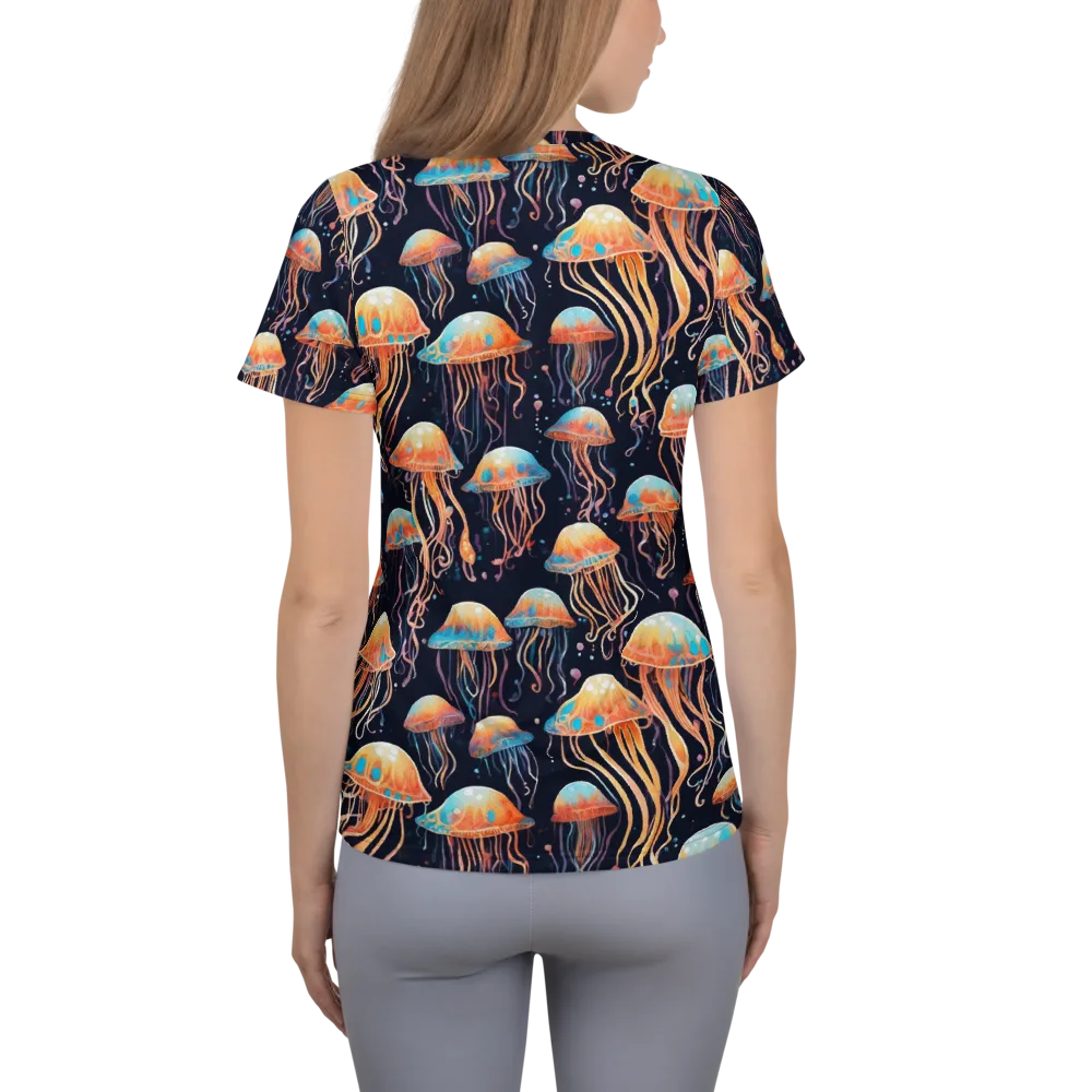Luminous Current on Women's Athletic T-Shirt — Back