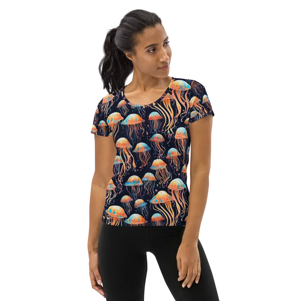 Luminous Current on Women's Athletic T-Shirt — Front