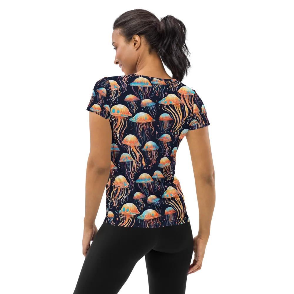 Luminous Current on Women's Athletic T-Shirt — Back