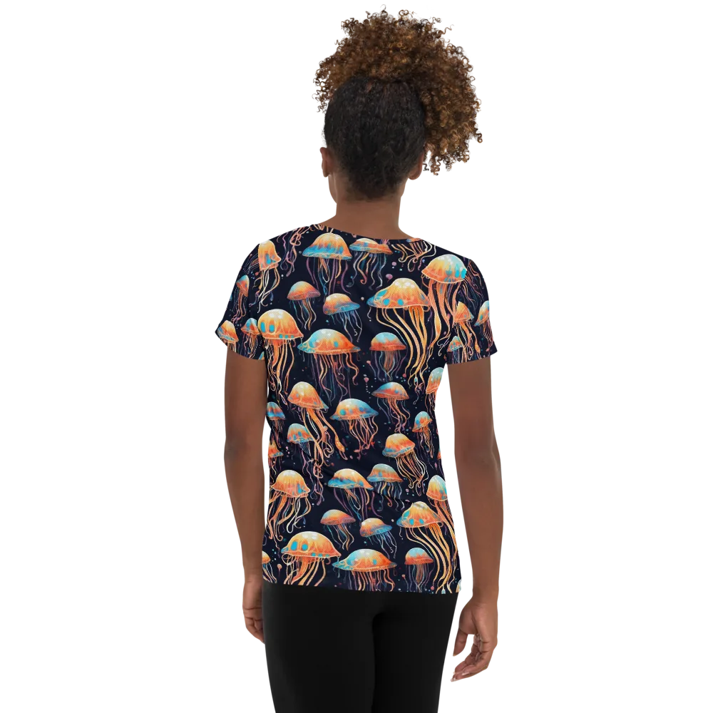 Luminous Current on Women's Athletic T-Shirt — Back