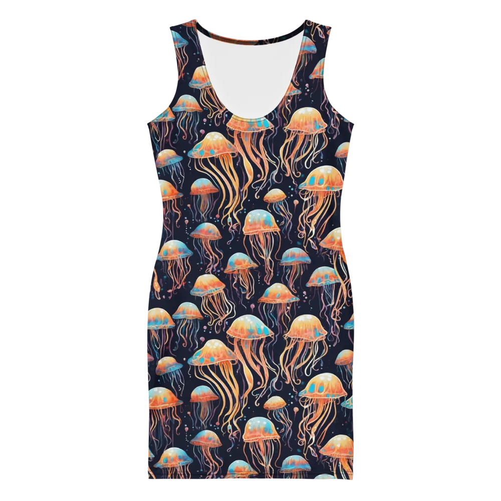 Luminous Current on Bodycon Dress — Front