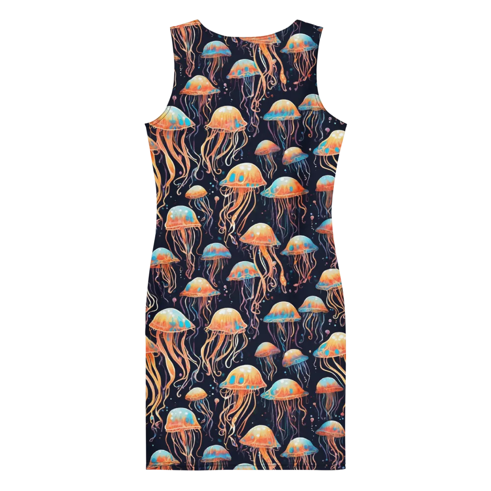 Luminous Current on Bodycon Dress — Back