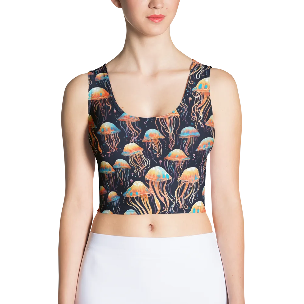 Luminous Current on Crop Top — Front