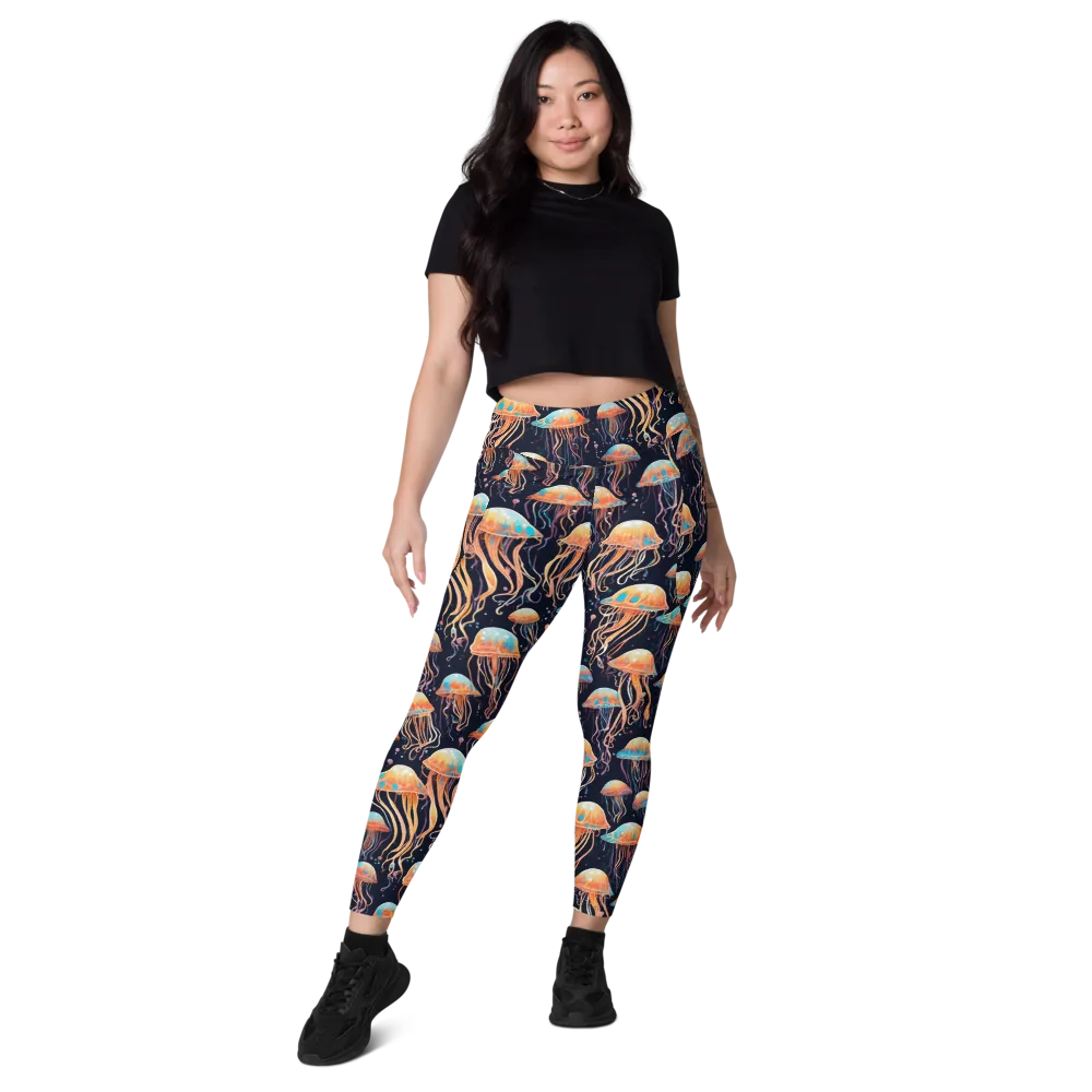 Luminous Current on Leggings with Pockets — Front