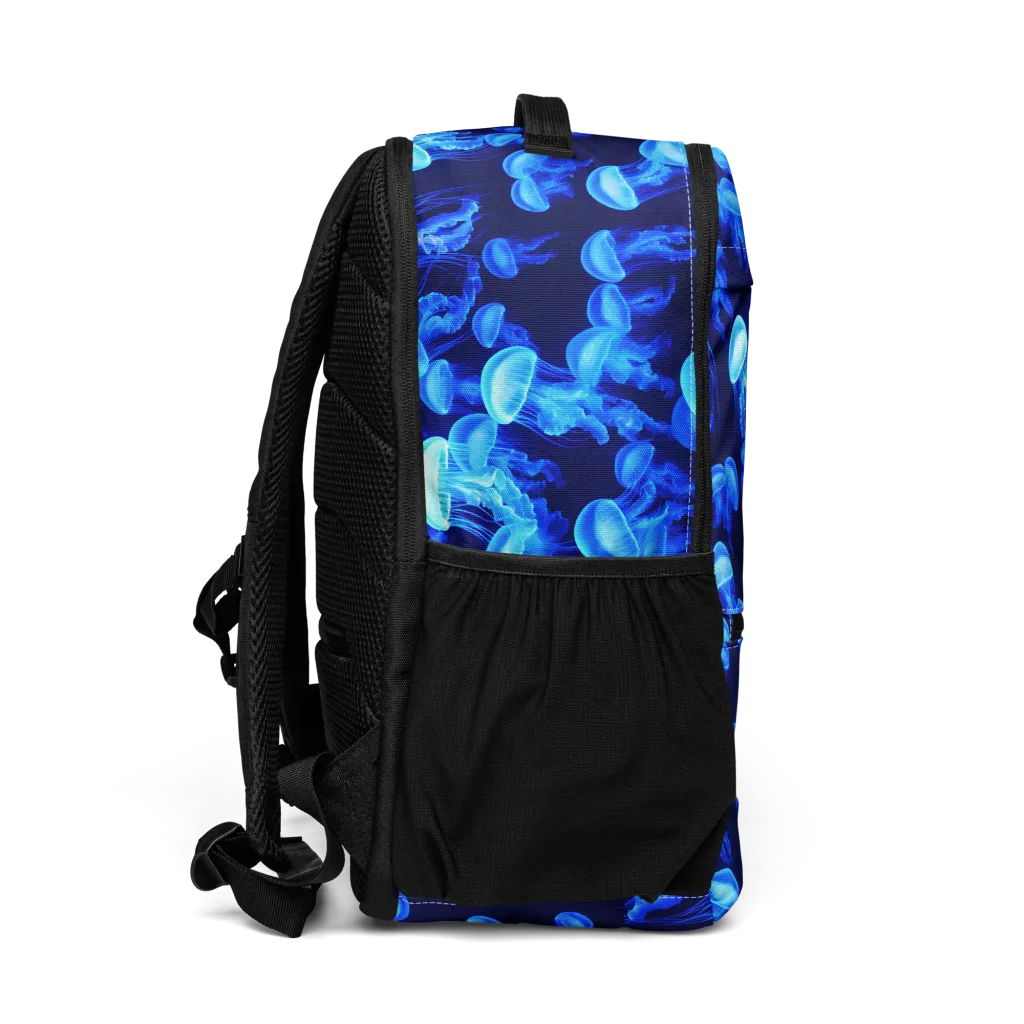 Azure Bloom on Utility Backpack — Right