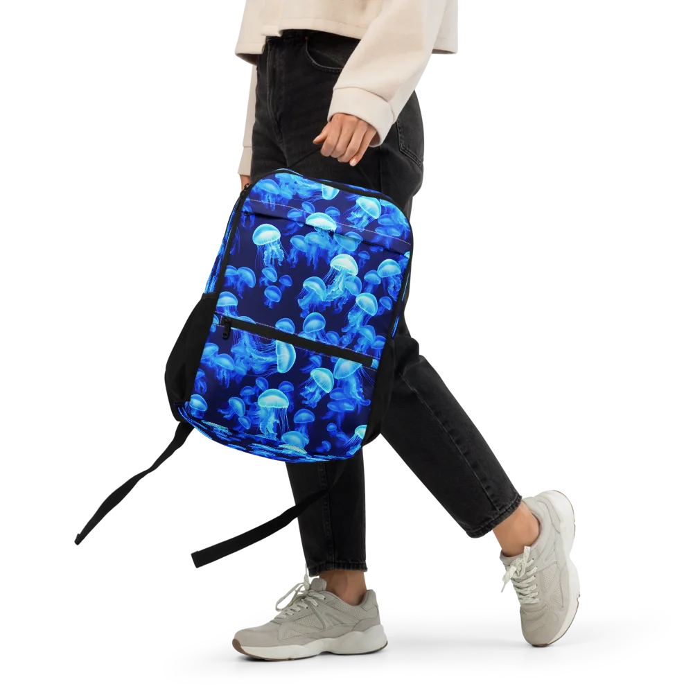 Azure Bloom on Utility Backpack — Front