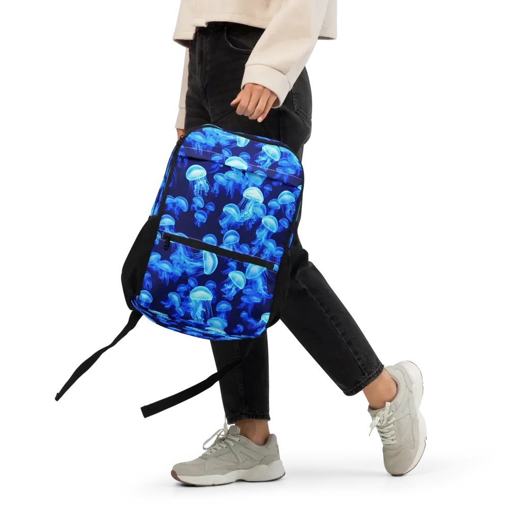 Azure Bloom on Utility Backpack — Front