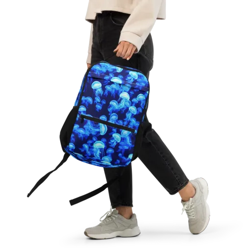 Azure Bloom on a Utility Backpack