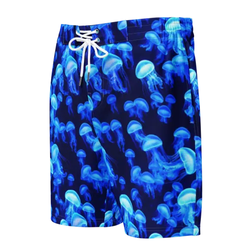 Azure Bloom on a Men's Board Shorts