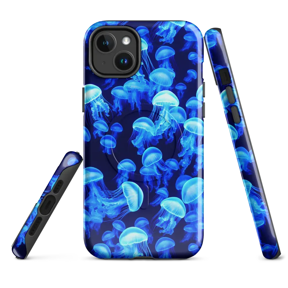 Azure Bloom on MagSafe Tough Case for iPhone® — Front