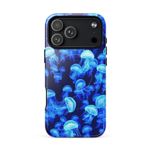 Azure Bloom on a MagSafe Tough Case for iPhone®