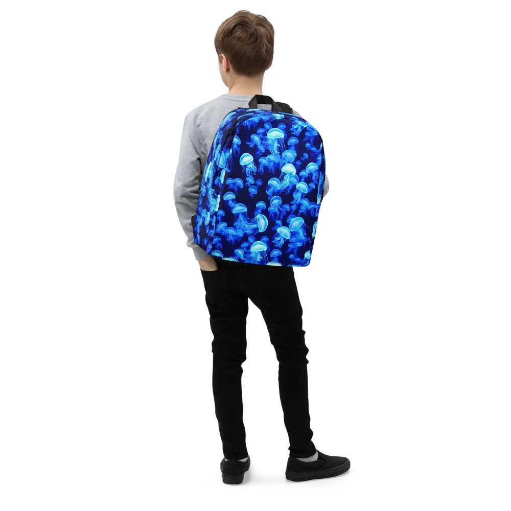 Azure Bloom on Minimalist Backpack — Right Front