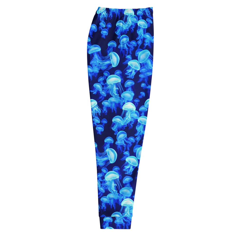 Azure Bloom on Men's Joggers — Right