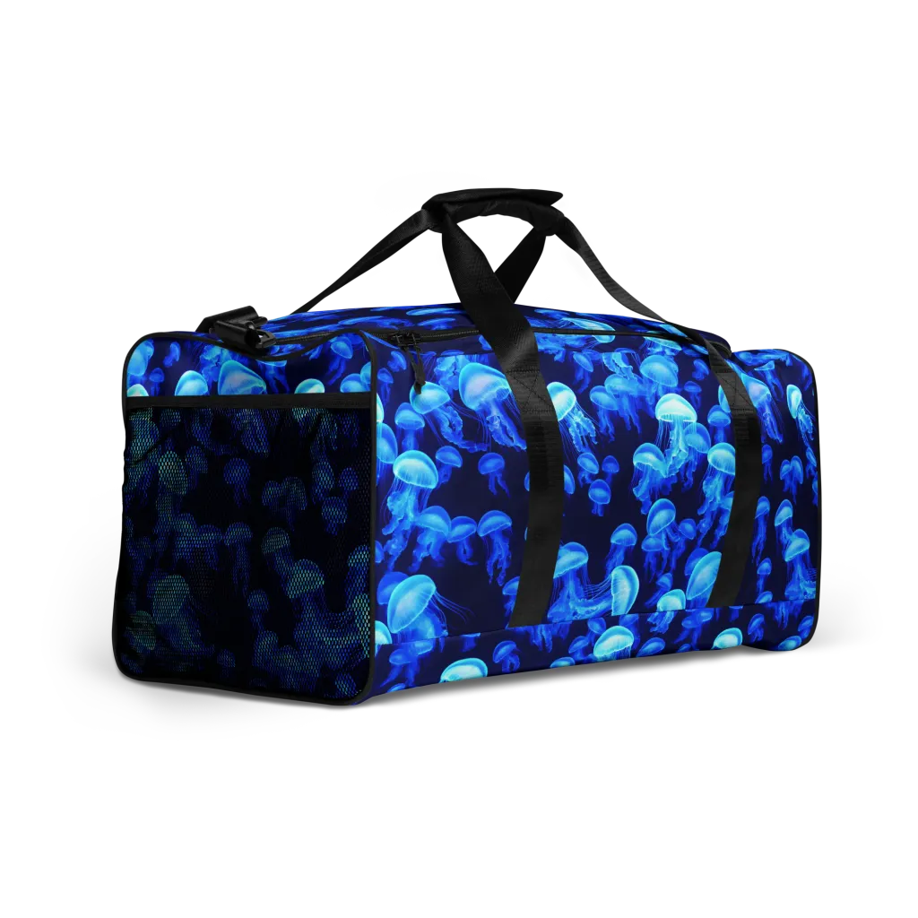 Azure Bloom on Duffle Bag — Right Front