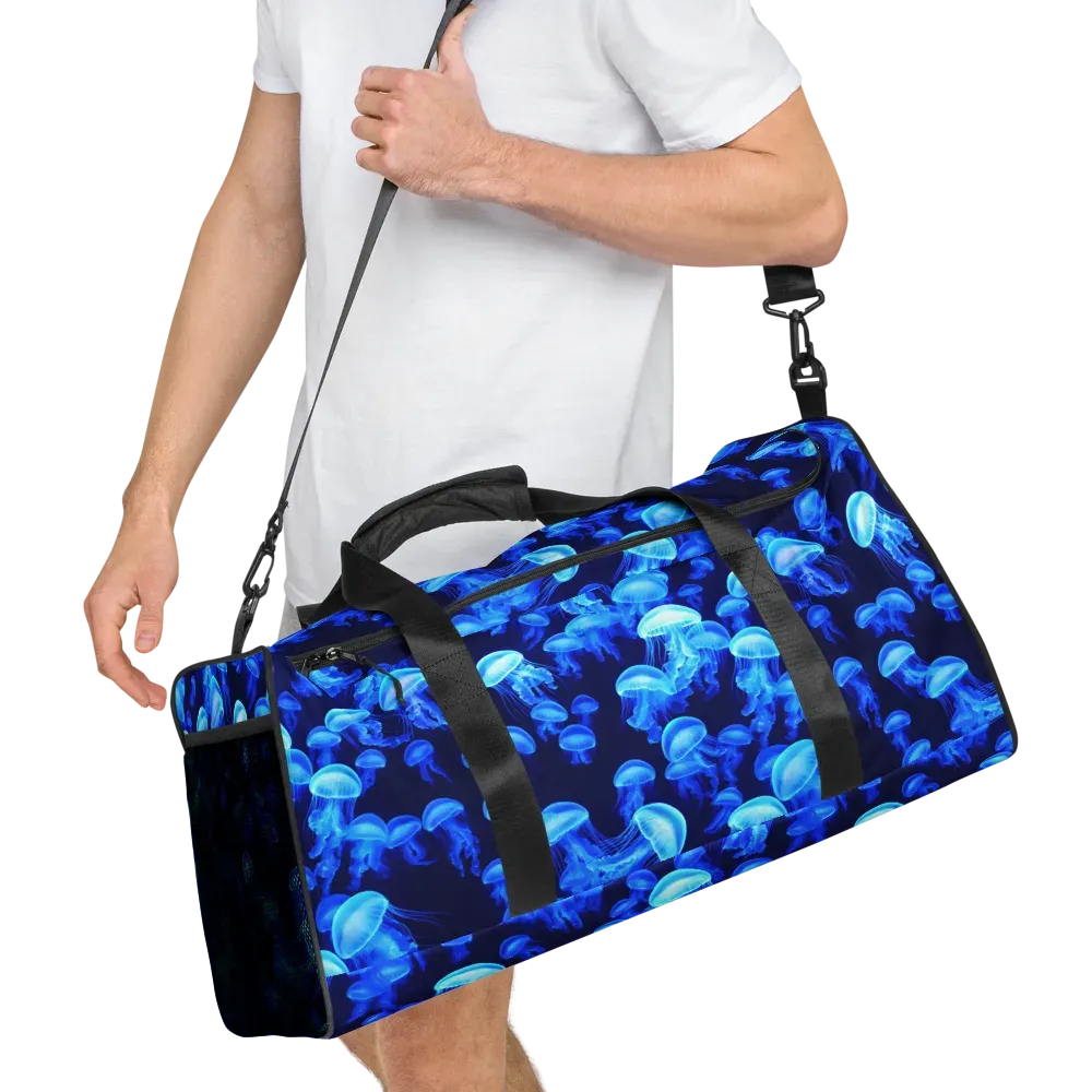 Azure Bloom on Duffle Bag — Right Front