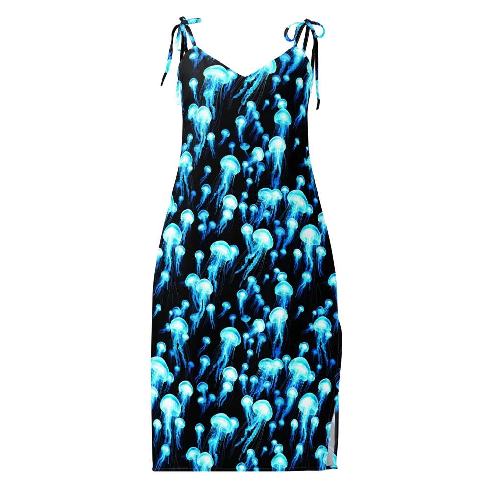 Electric Abyss on Slip Dress — Front