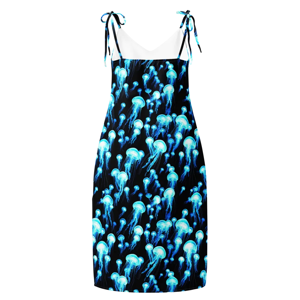Electric Abyss on Slip Dress — Back