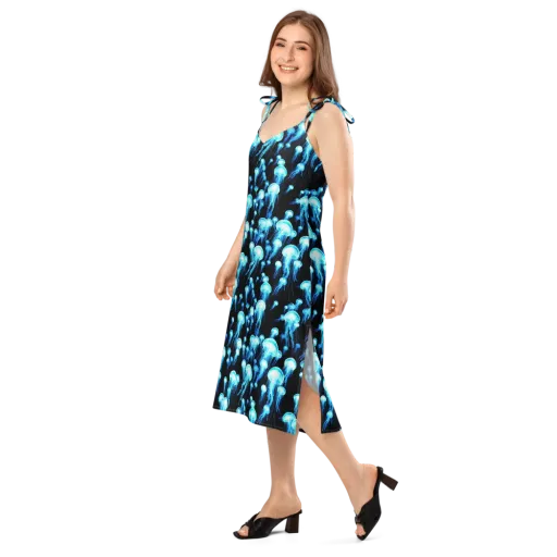 Electric Abyss on a Slip Dress