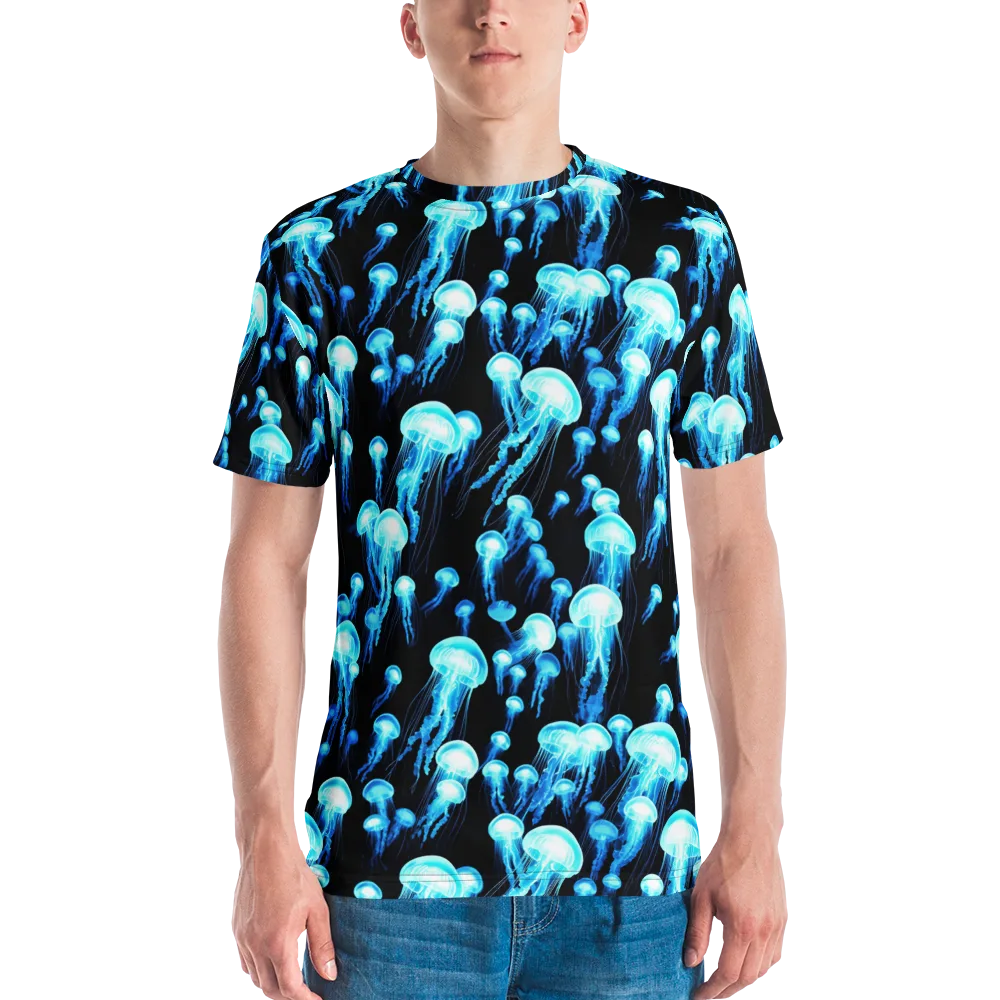 Electric Abyss on Men's Crew Neck T-Shirt — Front