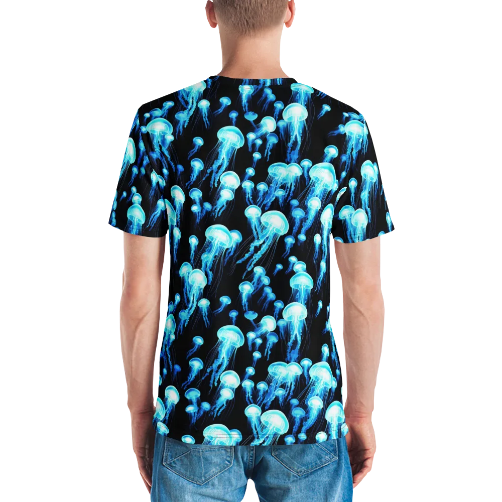 Electric Abyss on Men's Crew Neck T-Shirt — Back