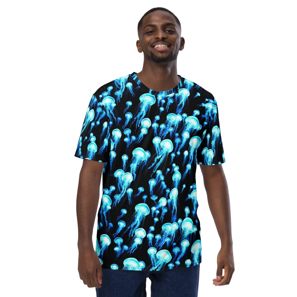 Electric Abyss on Men's Crew Neck T-Shirt — Front