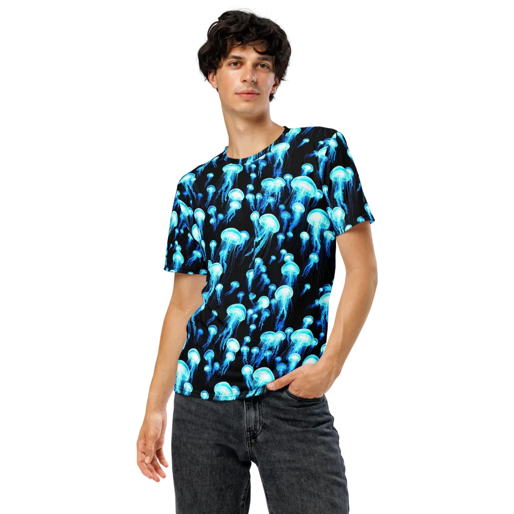 Electric Abyss on Men's Crew Neck T-Shirt — Front