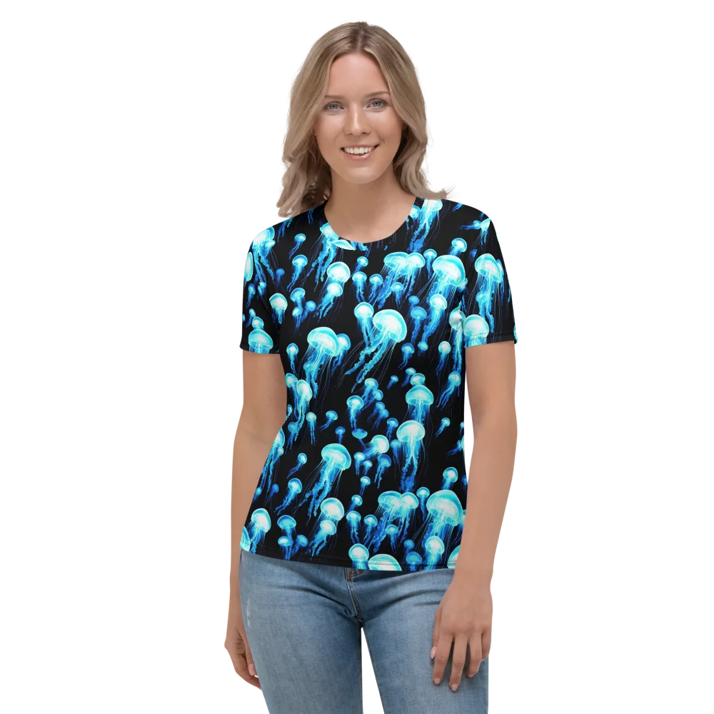 Electric Abyss on Women's Crew Neck T-Shirt — Front