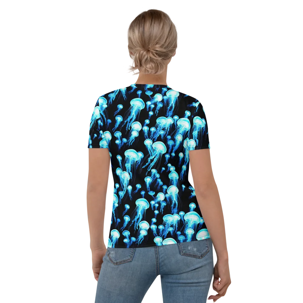 Electric Abyss on Women's Crew Neck T-Shirt — Back