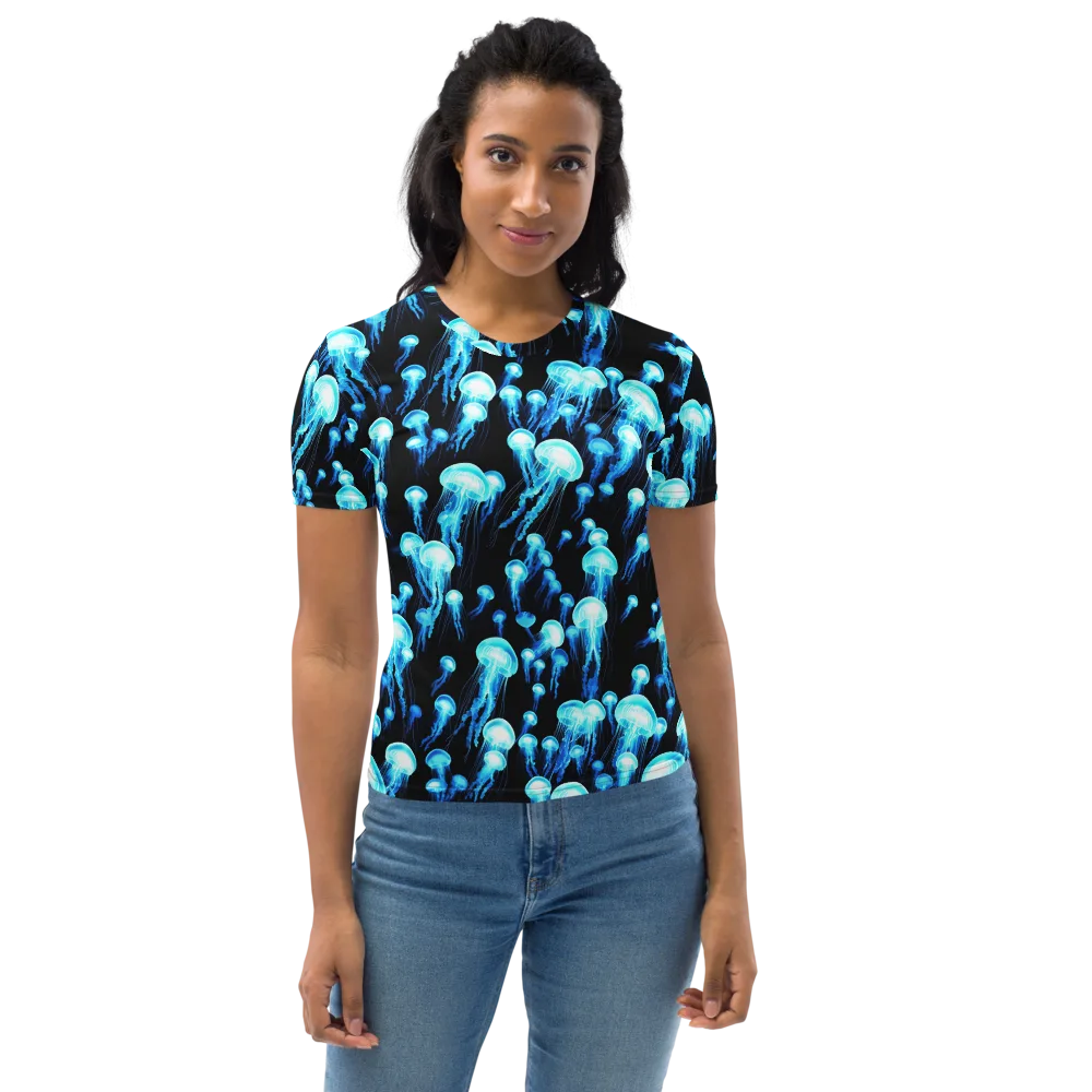 Electric Abyss on Women's Crew Neck T-Shirt — Front
