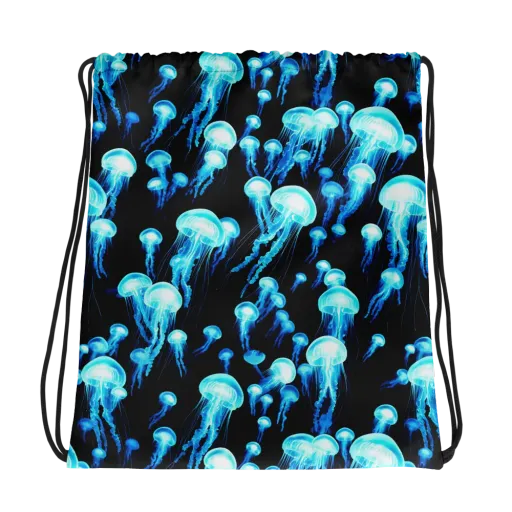Electric Abyss on a Drawstring Bag