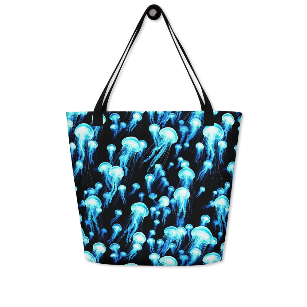 Electric Abyss on Large Tote Bag W/ Pocket — Front