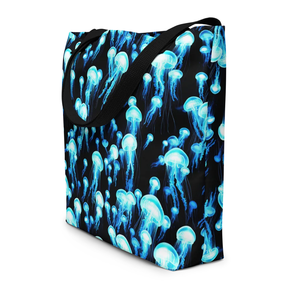 Electric Abyss on Large Tote Bag W/ Pocket — Front